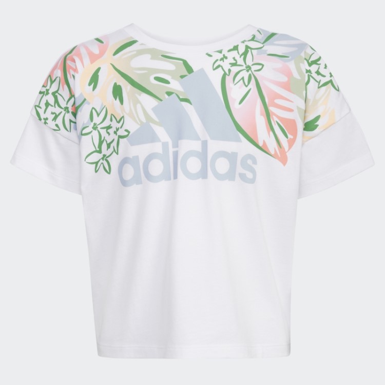 Camiseta Solta Caixa Branca Adidas
