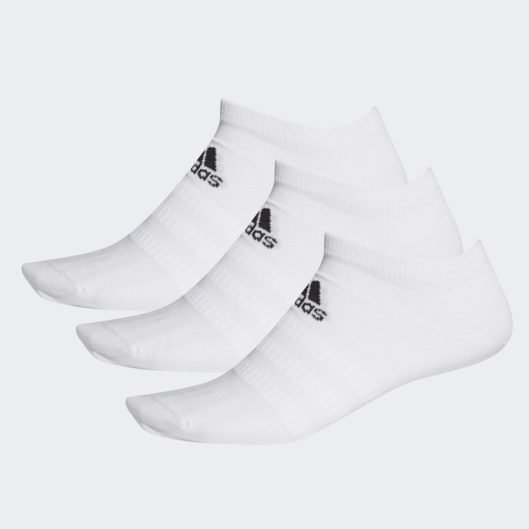 Meias Brancas De Corte Baixo Adidas