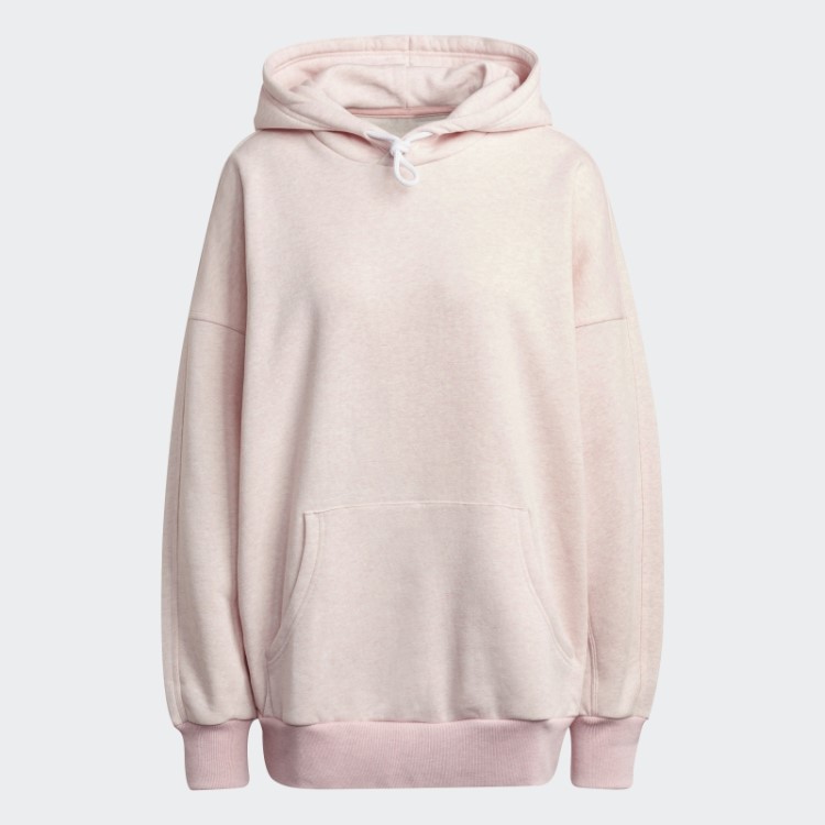 Adidas Sportswear Studio Lounge Moletom De Lã Com Capuz Rosa Botânico Quente Mel