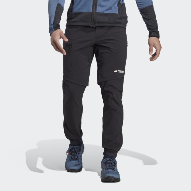 Calça De Treino Preta Terrex Utilitas Caminhadas Com Zíper Adidas