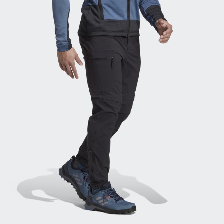 Calça De Treino Preta Terrex Utilitas Caminhadas Com Zíper Adidas