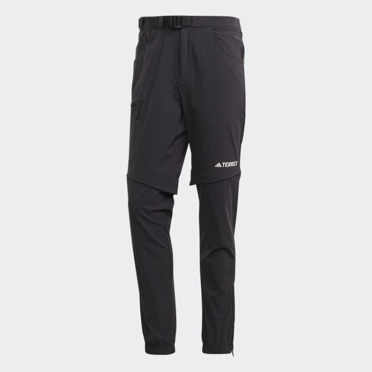 Calça De Treino Preta Terrex Utilitas Caminhadas Com Zíper Adidas