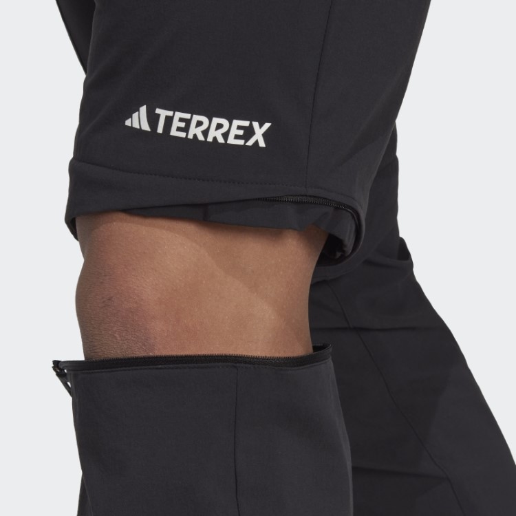 Calça De Treino Preta Terrex Utilitas Caminhadas Com Zíper Adidas
