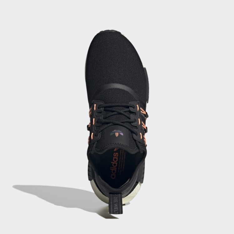 Tênis Adidas Nmd-r1 Bege Laranja
