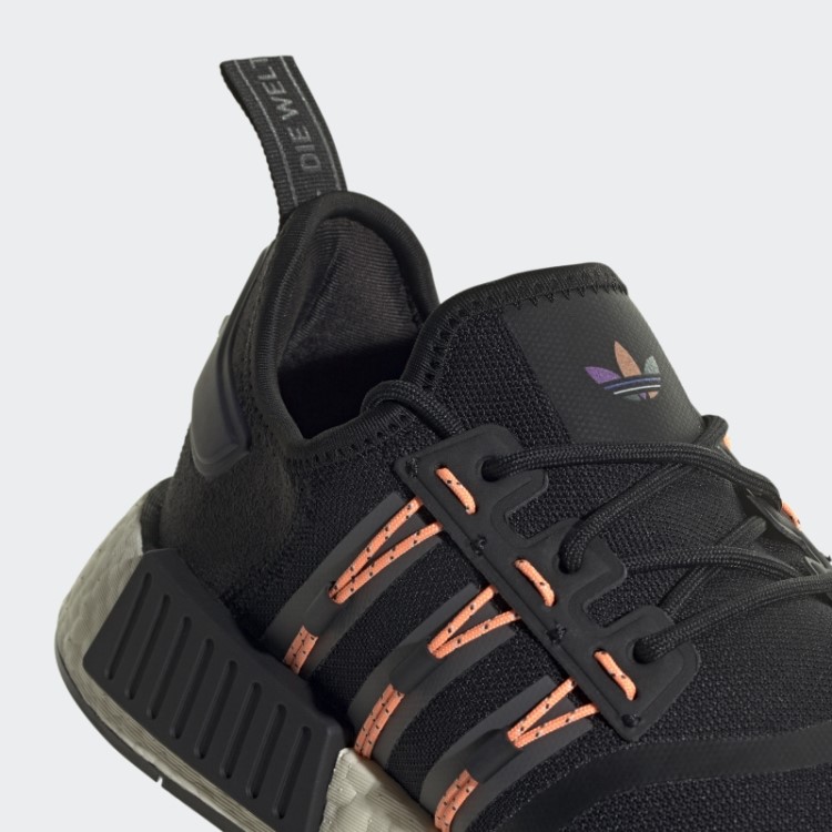 Tênis Adidas Nmd-r1 Bege Laranja