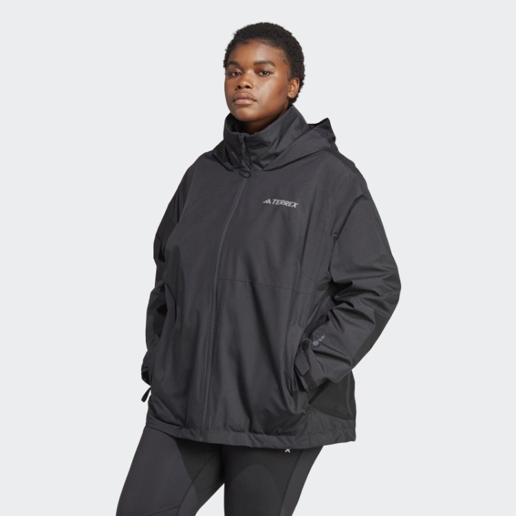 Terrex Multi Rain.rdy Jaqueta De Chuva De 2 Camadas (tamanho Grande) Preto Adidas