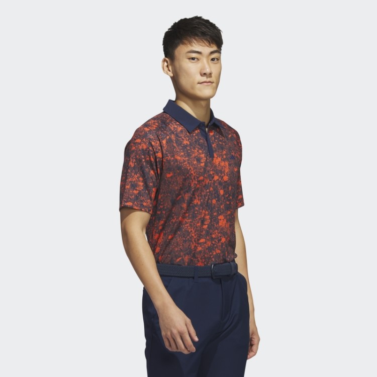 Camisa Polo De Golfe Com Estampa De Tour Adidas Ultimate365 Azul Marinho