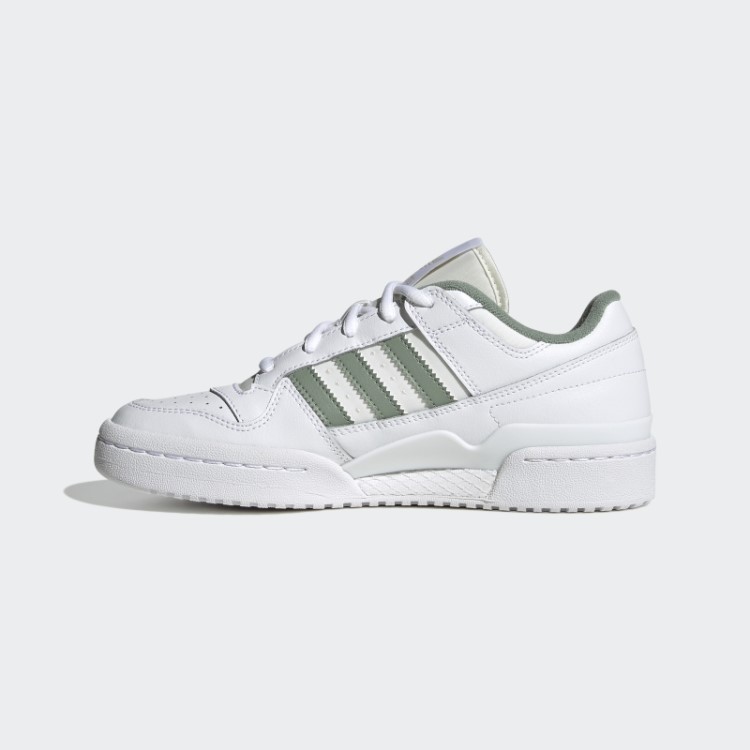 Elegantes Sapatos Brancos Adidas Forum Baixos Clássicos