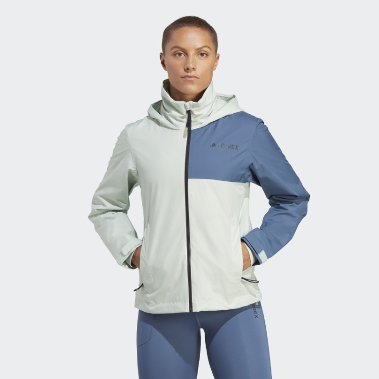 Casaco De Chuva Verde Terrex Multi Rain.rdy De 2 Camadas Adidas