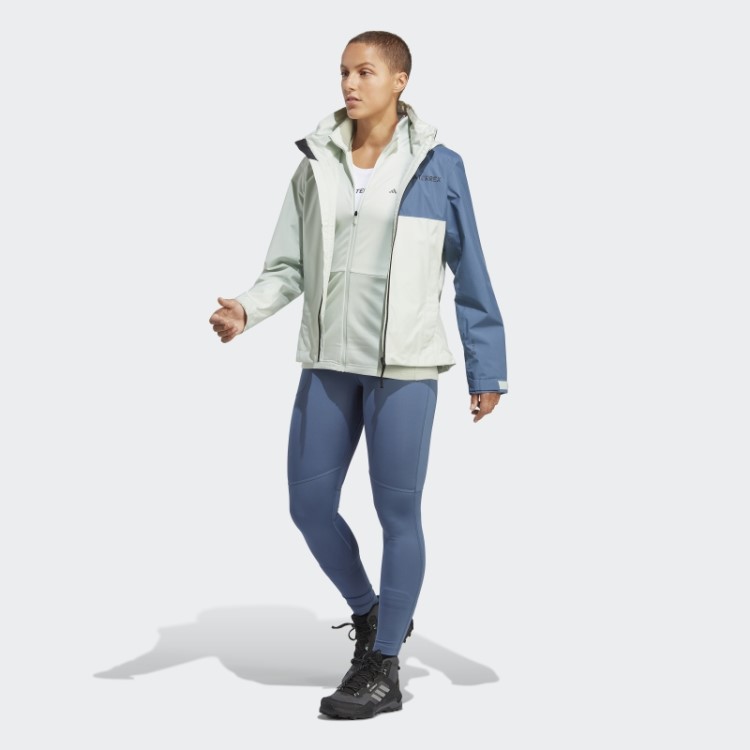 Casaco De Chuva Verde Terrex Multi Rain.rdy De 2 Camadas Adidas