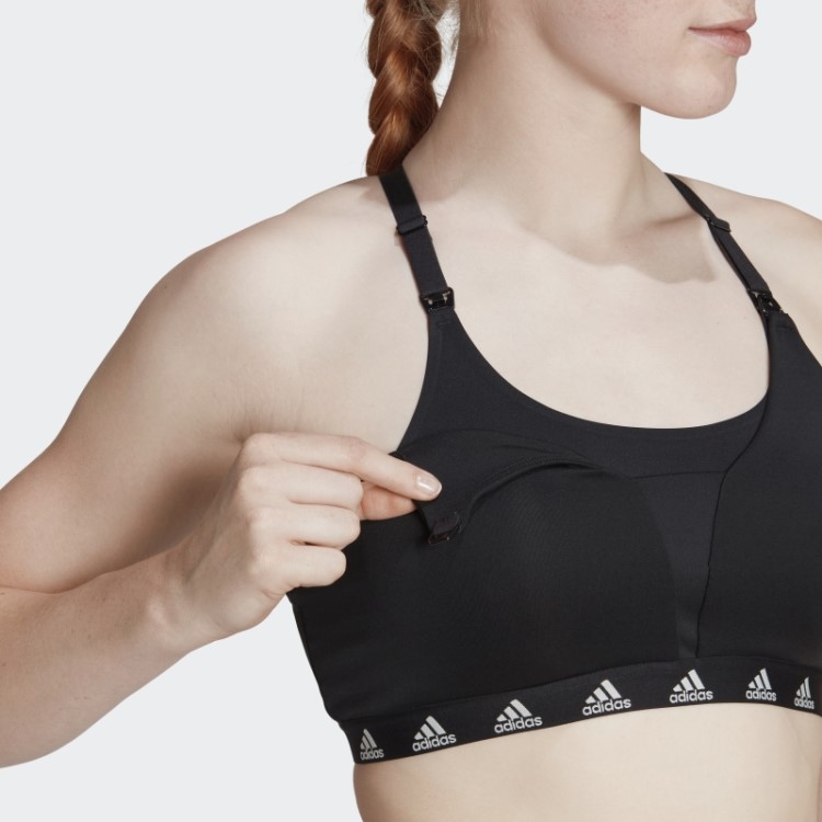 Sutiã De Amamentação Com Suporte De Luz Para O Dia A Dia Adidas Preto