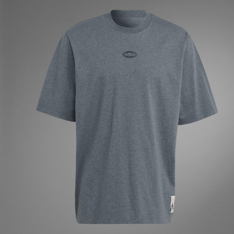 Camiseta Dia Dos Namorados Adidas Cinza Escuro Urze