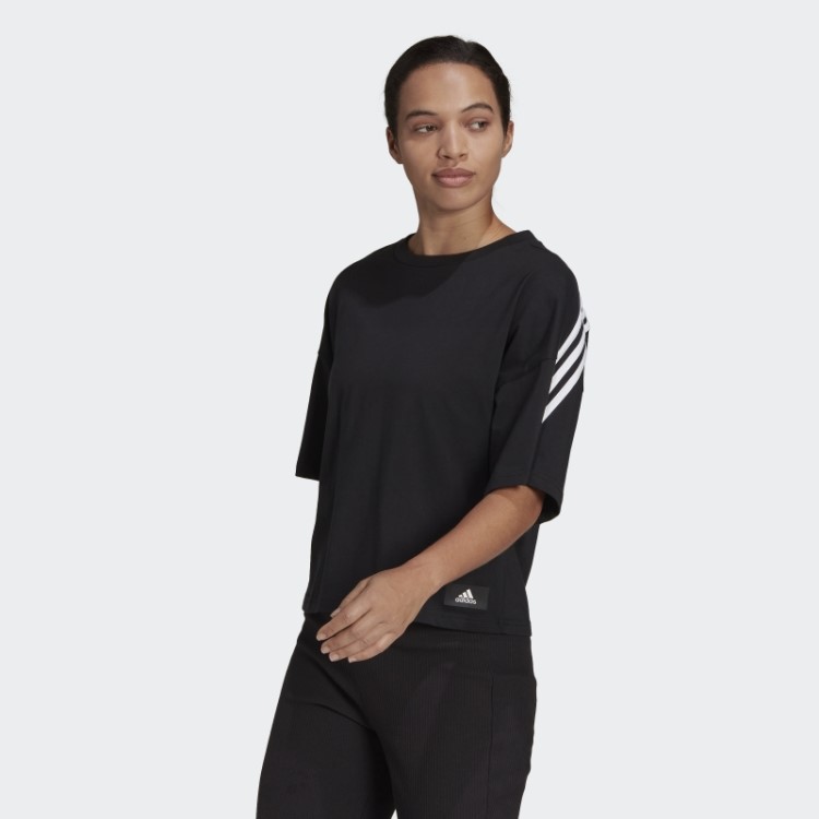 Adidas Sportswear Future Icons Camiseta Com As Três Listras Preta Quente