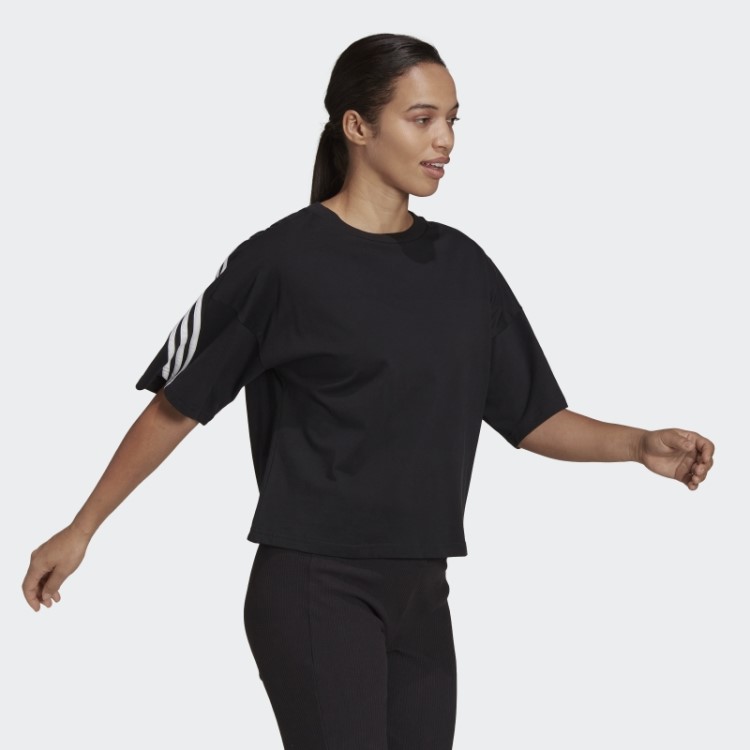 Adidas Sportswear Future Icons Camiseta Com As Três Listras Preta Quente