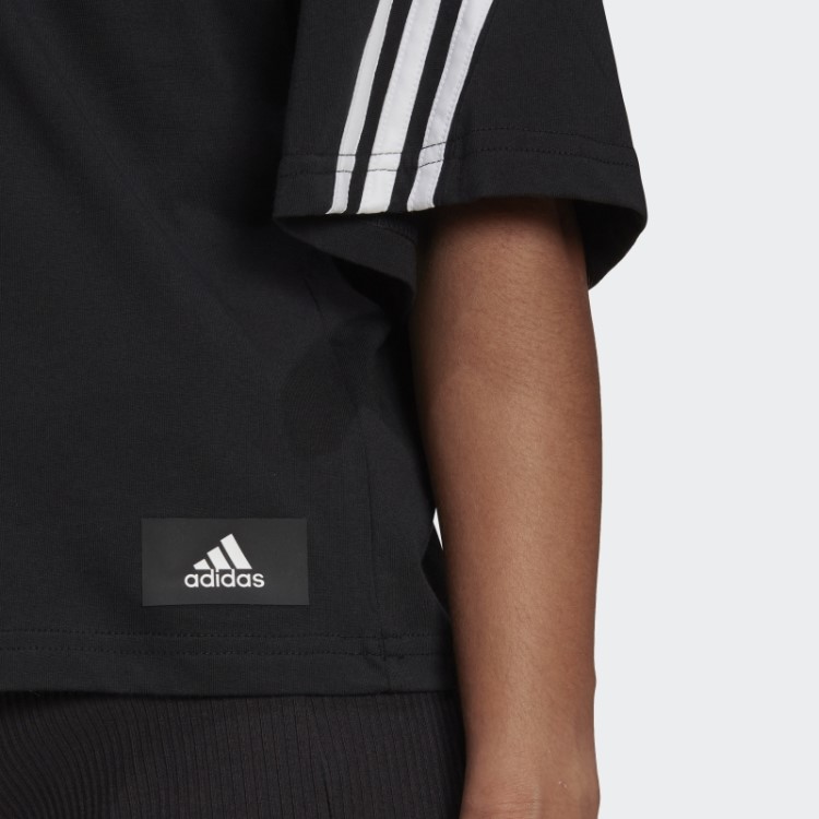 Adidas Sportswear Future Icons Camiseta Com As Três Listras Preta Quente