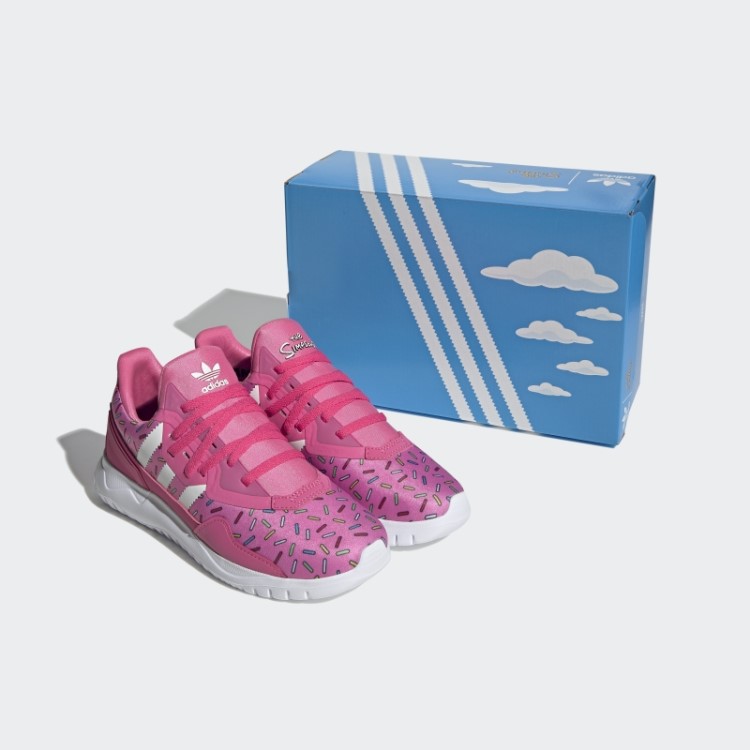 Sapatos Flexíveis Originais Rosa Adidas