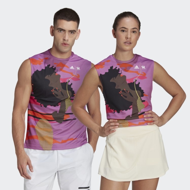 Camiseta Sem Mangas Tênis New York (gênero Neutro) Adidas Lilás