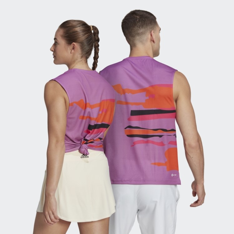 Camiseta Sem Mangas Tênis New York (gênero Neutro) Adidas Lilás