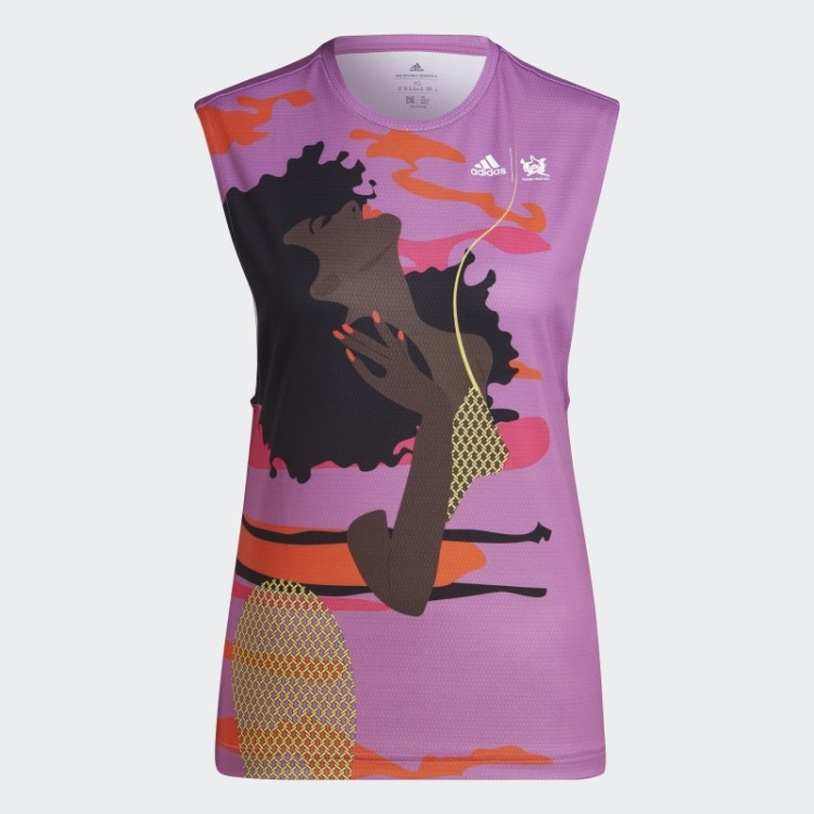 Camiseta Sem Mangas Tênis New York (gênero Neutro) Adidas Lilás