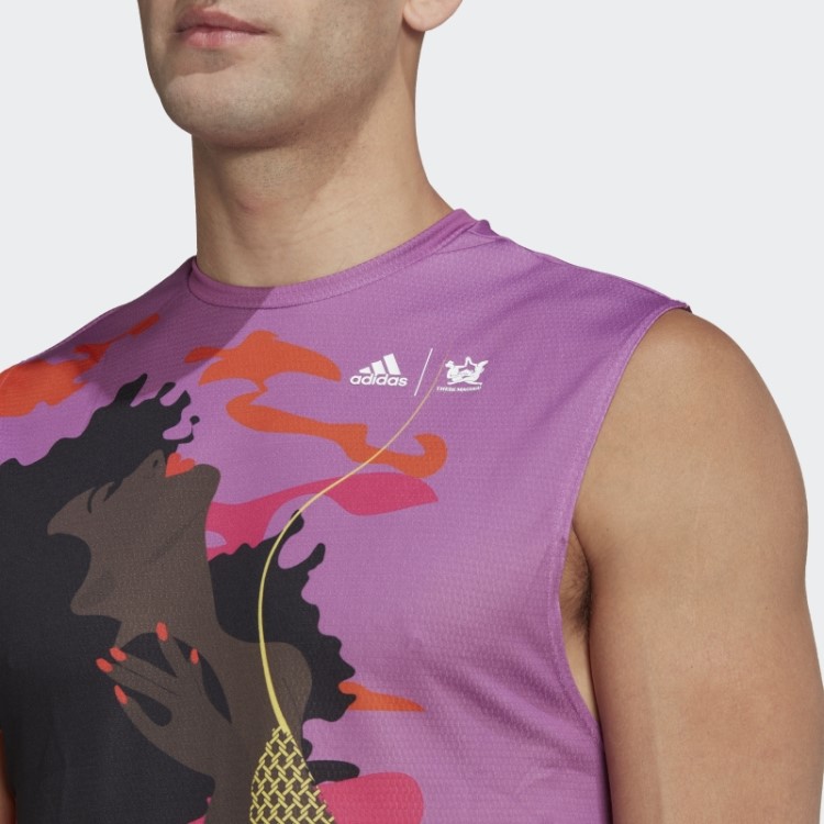 Camiseta Sem Mangas Tênis New York (gênero Neutro) Adidas Lilás