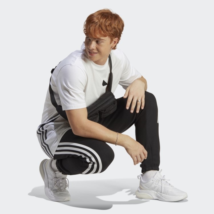 Calça Adidas Future Icons Com As Três Listras Branca