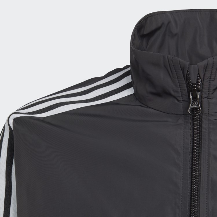 Jaqueta Cropped Preta Adicolor Adidas