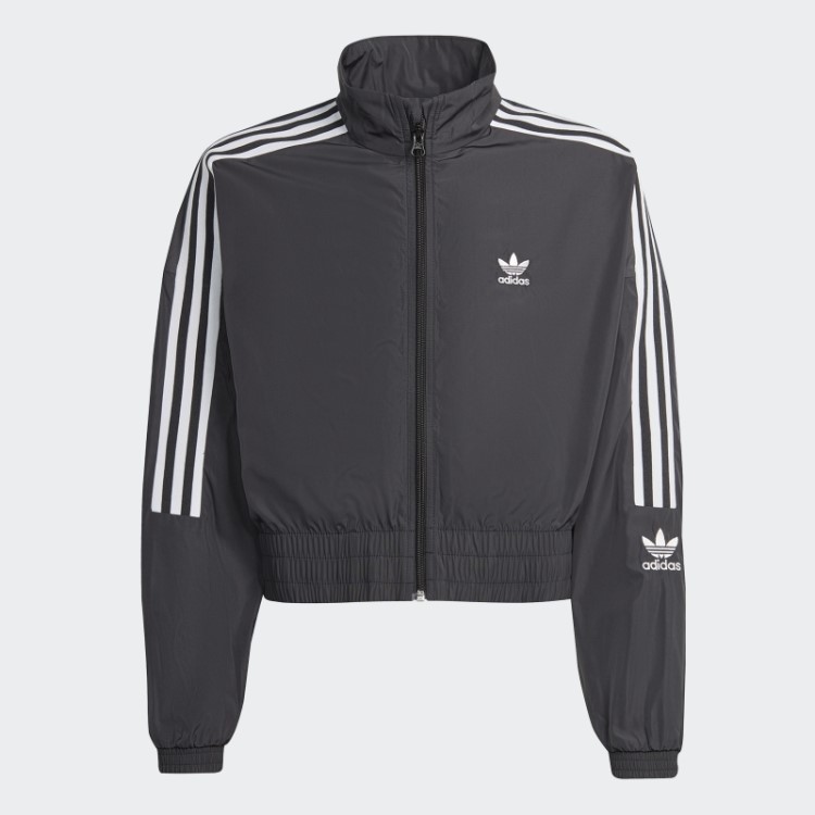 Jaqueta Cropped Adicolor Preta Adidas