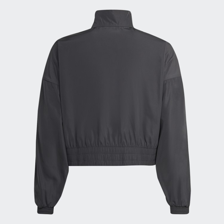 Jaqueta Cropped Adicolor Preta Adidas
