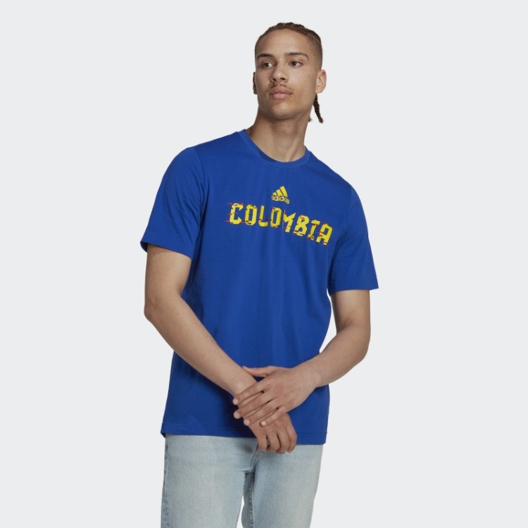 Camiseta Da Copa Do Mundo Da Fifa 2022 Colombia Adidas Azul Royal