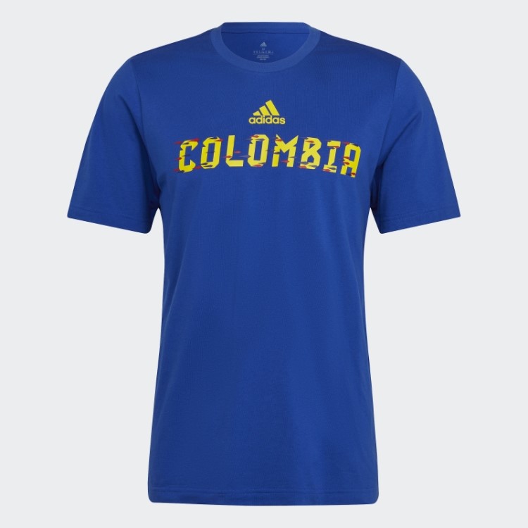Camiseta Da Copa Do Mundo Da Fifa 2022 Colombia Adidas Azul Royal