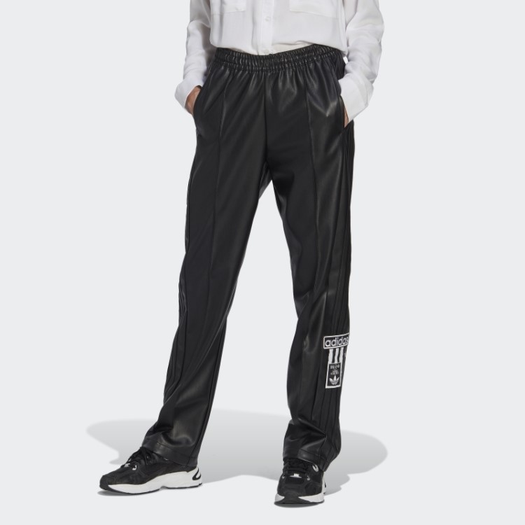 Calça Adibreak De Couro Sintético Center Stage Preta Adidas