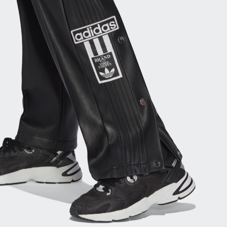Calça Adibreak De Couro Sintético Center Stage Preta Adidas