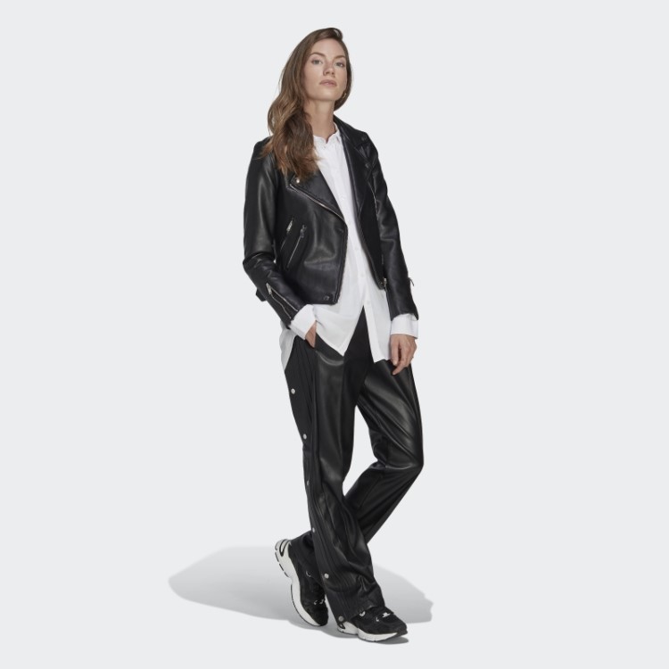 Calça Adibreak De Couro Sintético Central Preta Adidas