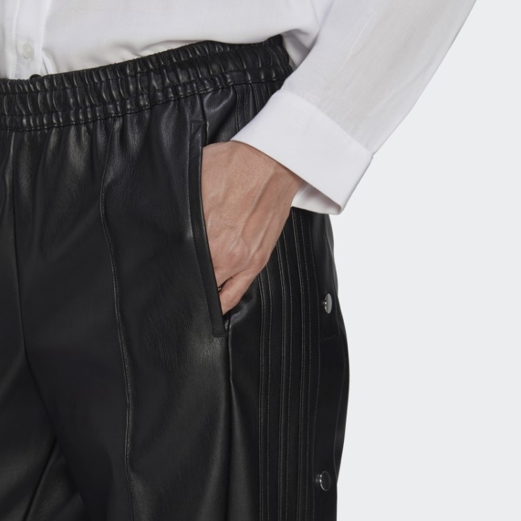 Calça Adibreak De Couro Sintético Central Preta Adidas