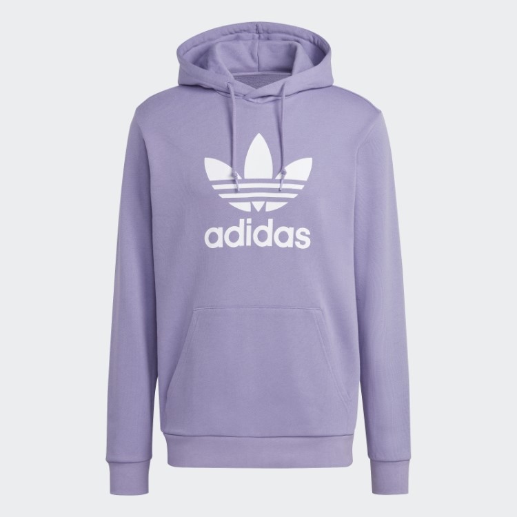 Moletom Com Capuz Adicolor Classics Trefoil Adidas Lilás