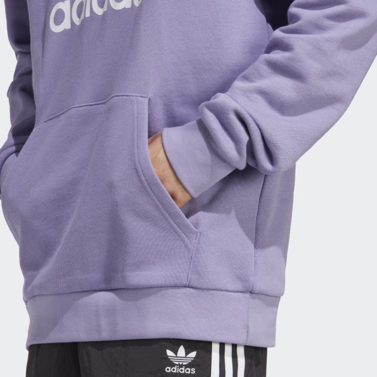 Moletom Com Capuz Adicolor Classics Trefoil Adidas Lilás