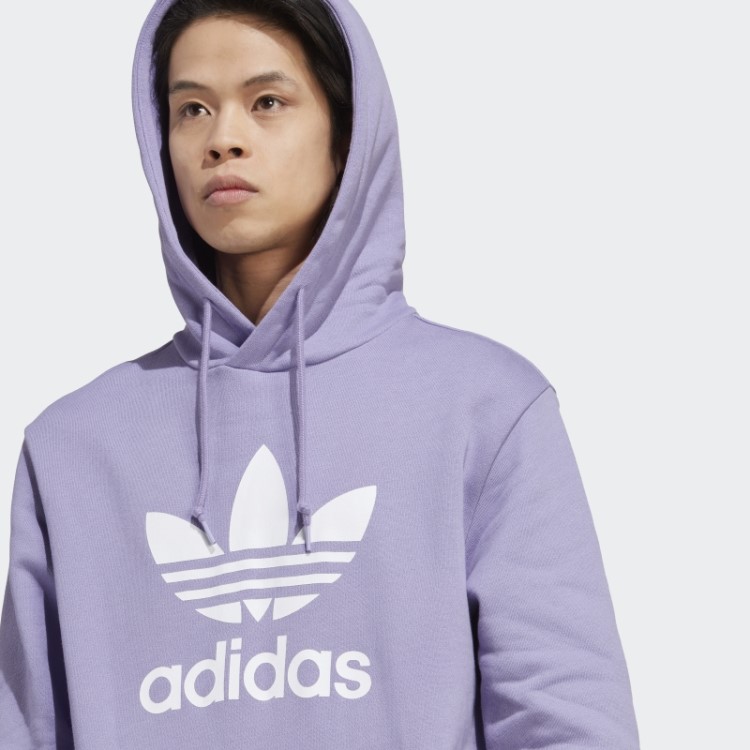 Moletom Com Capuz Adicolor Classics Trefoil Adidas Lilás
