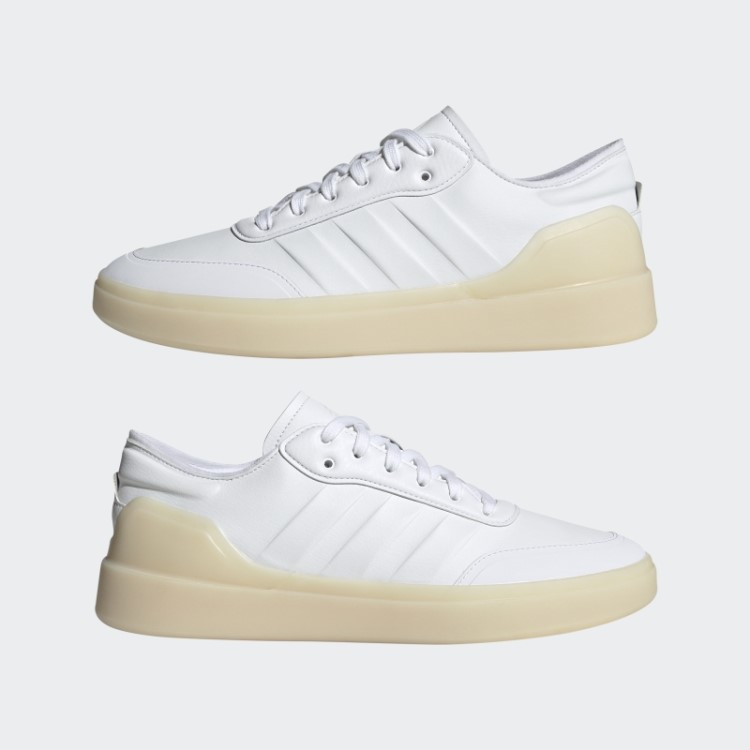 Sapatos Brancos De Renascimento Da Quadra Adidas