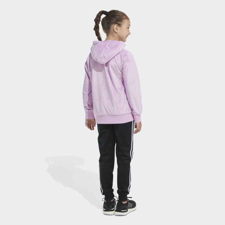 Moletom Com Capuz De Lã Aconchegante Adidas Lilás