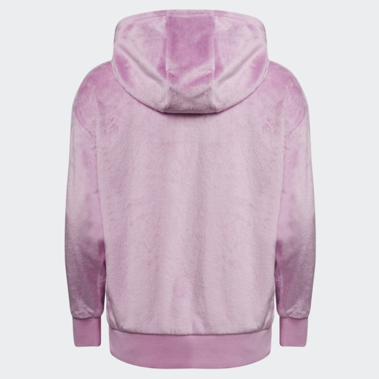 Moletom Com Capuz De Lã Aconchegante Adidas Lilás