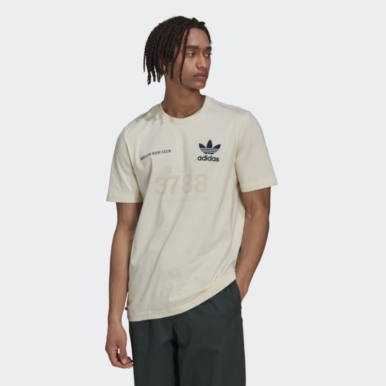 Camiseta Estampada Suave Ride Club Adidas Branca