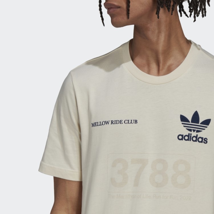 Camiseta Estampada Suave Ride Club Adidas Branca