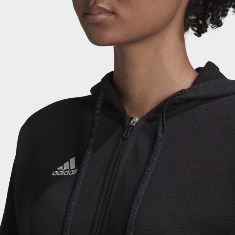 Moletom Com Capuz Preto Condivo 22 Com Zíper Completo Adidas