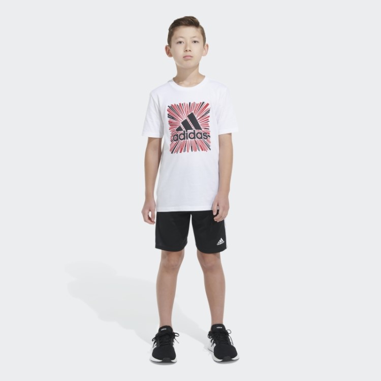 Camiseta Esportiva Branca Adidas Ss Optimist