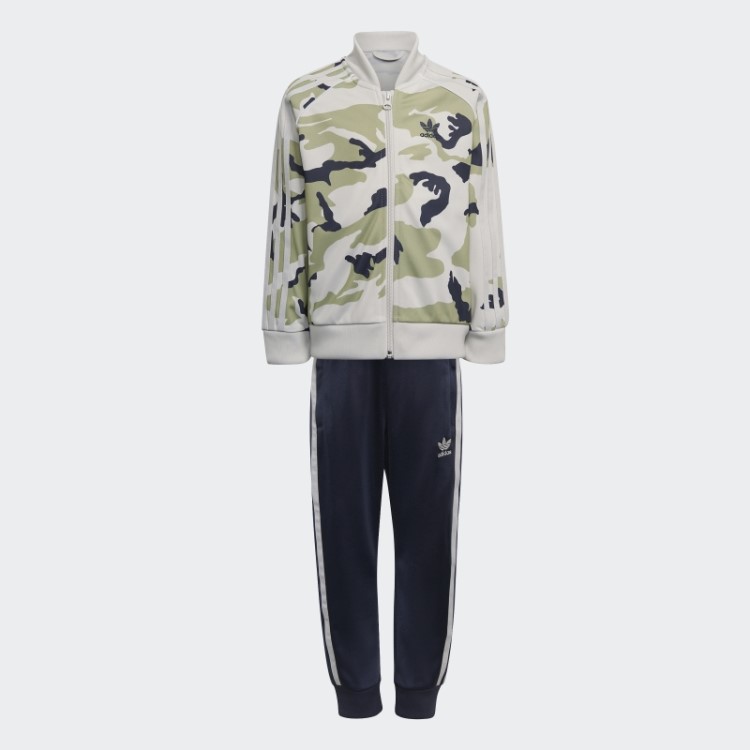 Conjunto Adidas Camo Sst Orbit Cinza