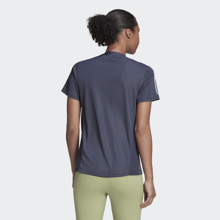 Adidas Navy Possui A Camiseta Run