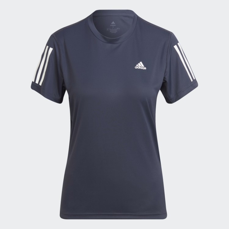 Adidas Navy Possui A Camiseta Run