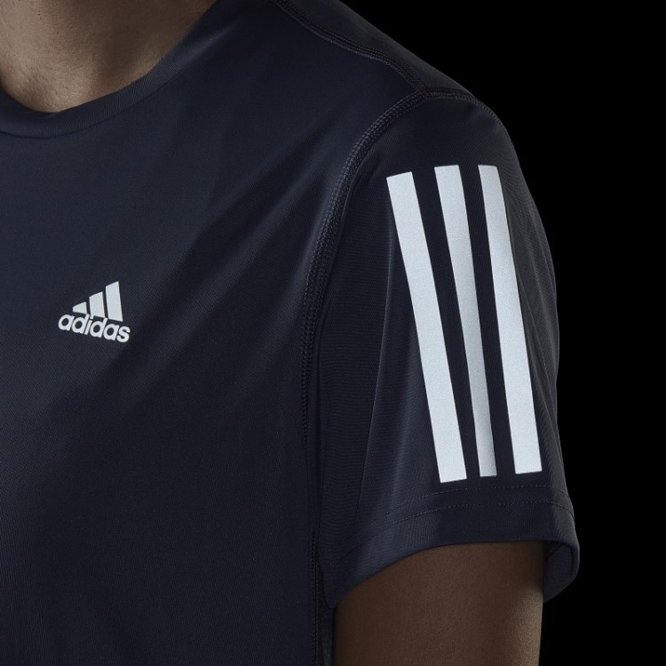 Adidas Navy Possui A Camiseta Run