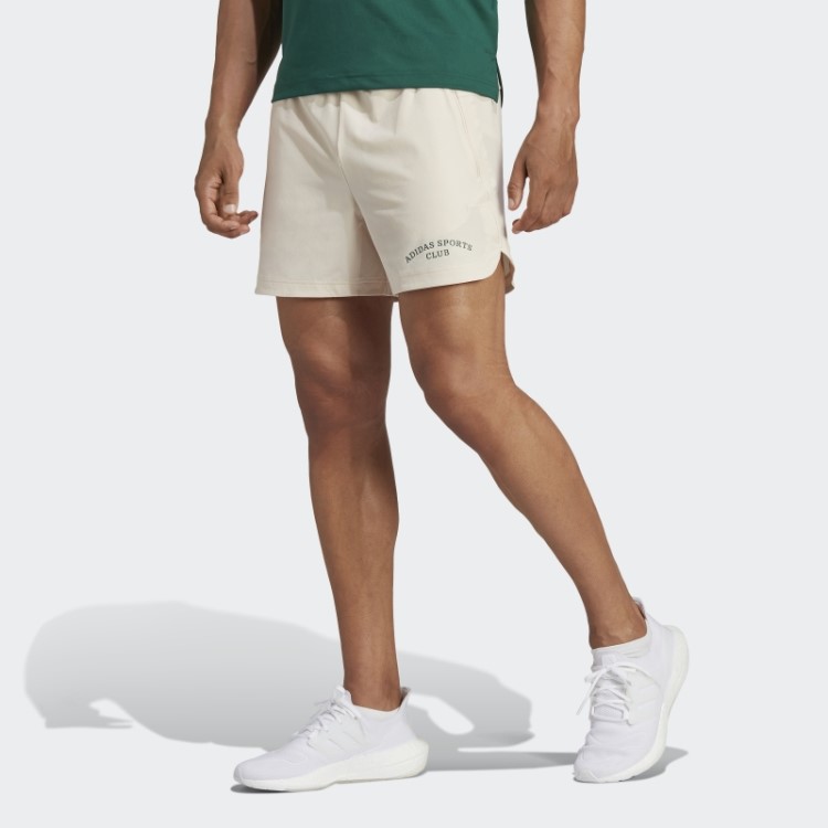 Short Gráfico Adidas Sports Club De Linho