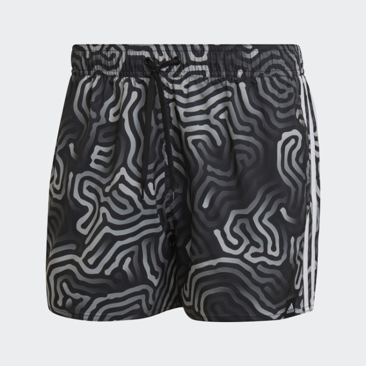 Bermuda De Banho Colorida Maze Clx De Comprimento Muito Curto Preto Adidas